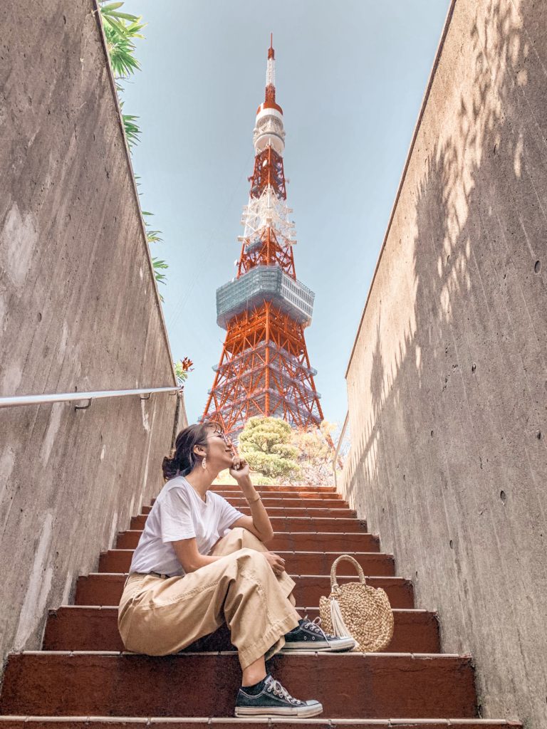 東京 芝公園 東京タワーと私 東京タワーの写真スポット 19年 トラベルインフルエンサーayumi S Blog